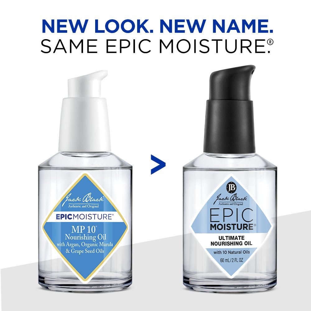 Jack Black beard treatment in use softening facial hair and reducing frizz