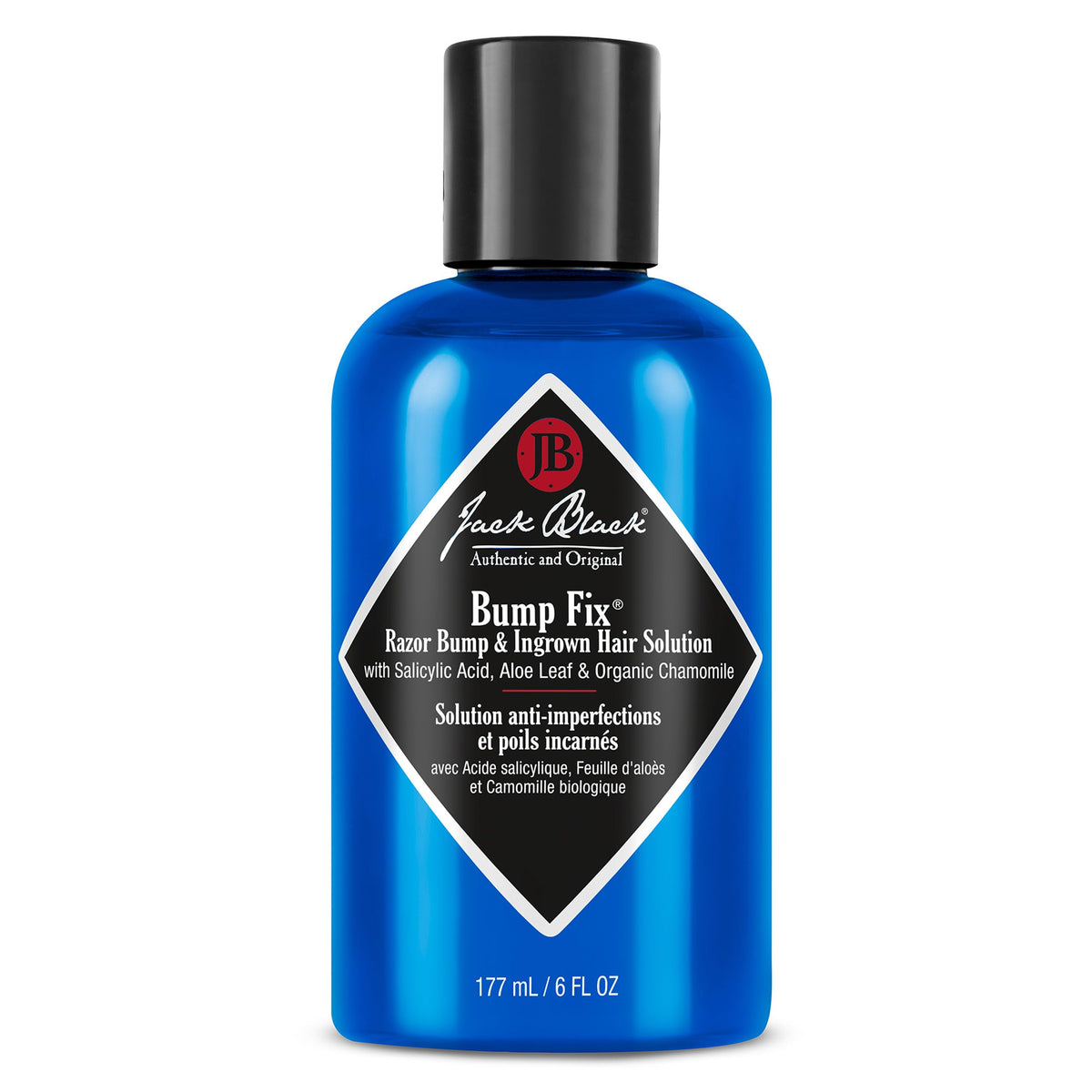 Jack Black bottle front label showing product name and benefits for clear skin