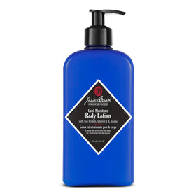 Jack Black bottle front view showing brand and cooling lotion benefits