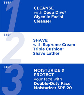 Jack Black close-up of cream texture demonstrating dense cushion for smoother razor glide