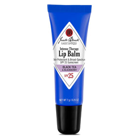 Jack Black front packaging showing product and scent, protecting lips outdoors