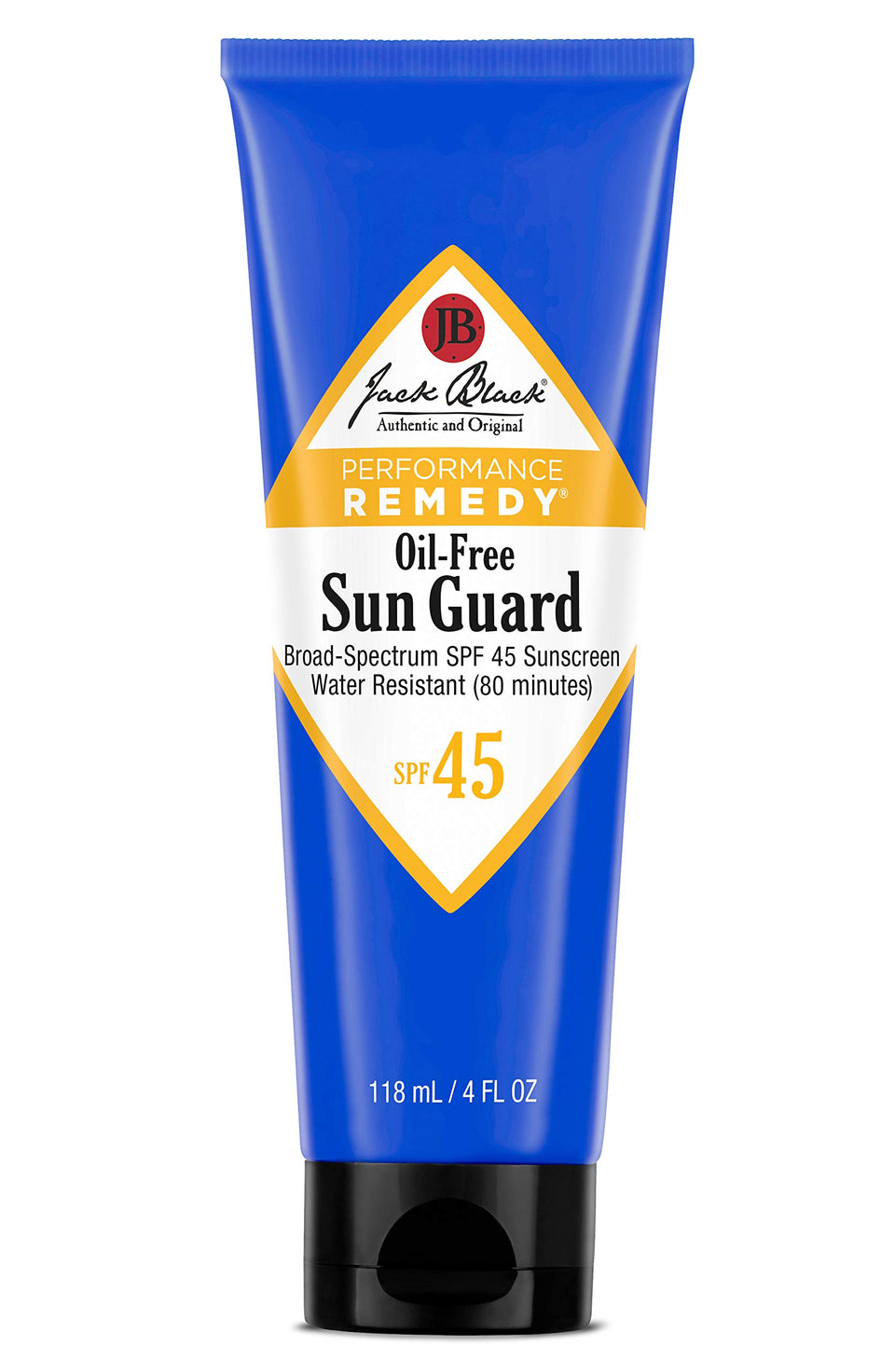 Jack Black front packaging showing SPF 45 label and compact travel benefit