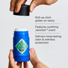 Jack Black close-up of JackZen stick texture gliding smooth for gentle application