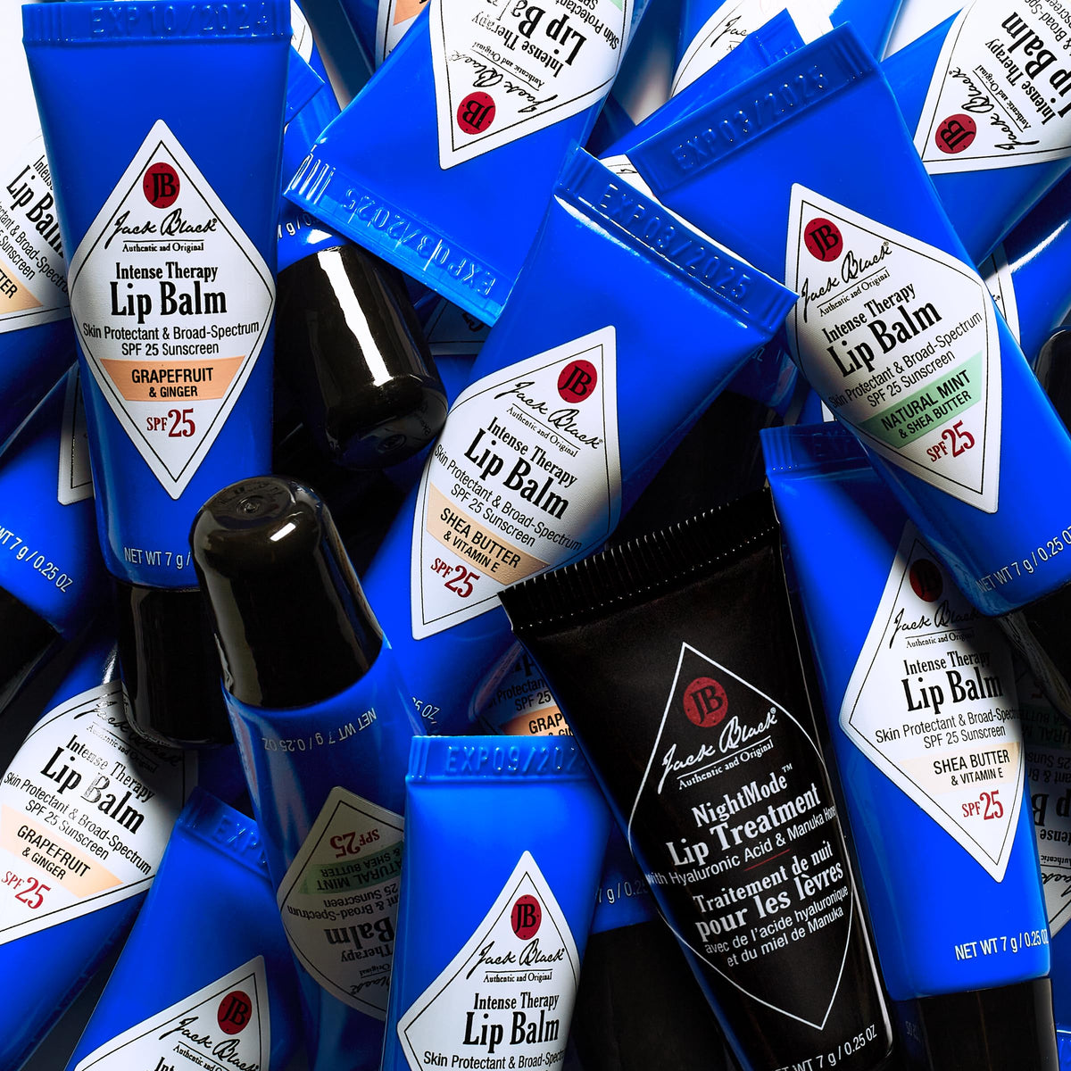 Jack Black label and ingredients close-up showing SPF 25 protection