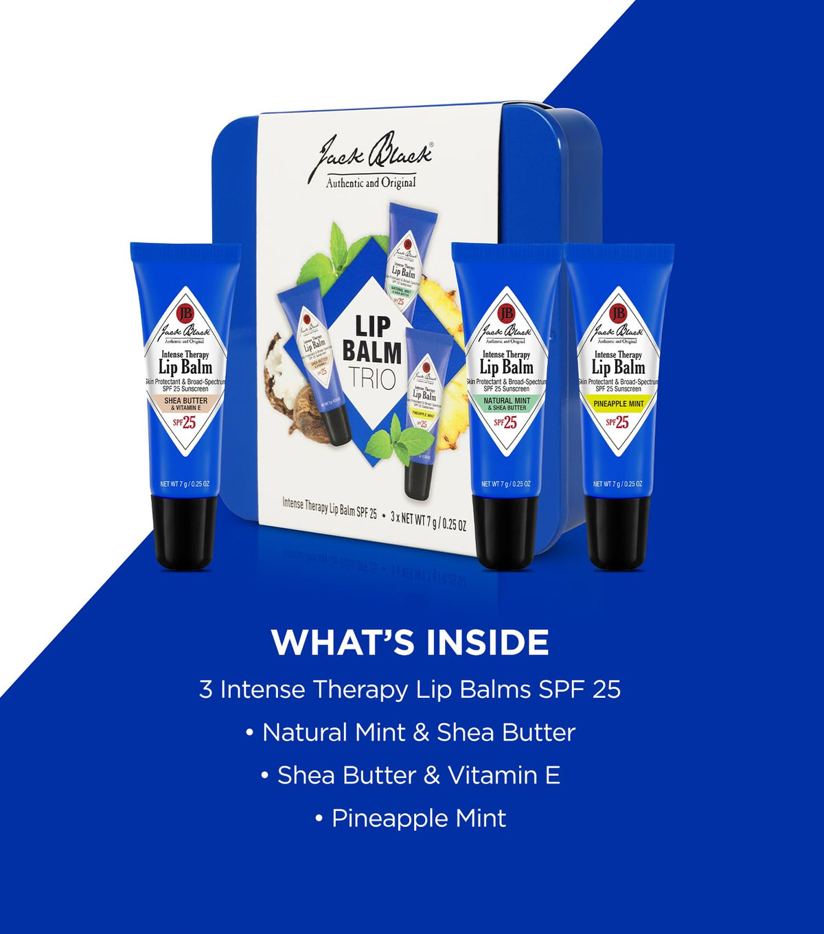 Jack Black single tube closed, compact lip sunscreen for easy pocket carry