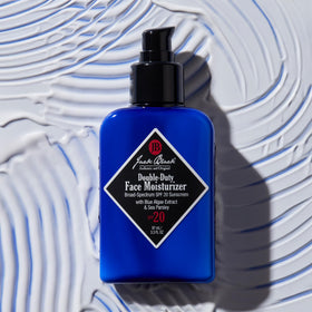 Jack Black moisturizer in sunlight lifestyle shot highlighting daily protection benefit