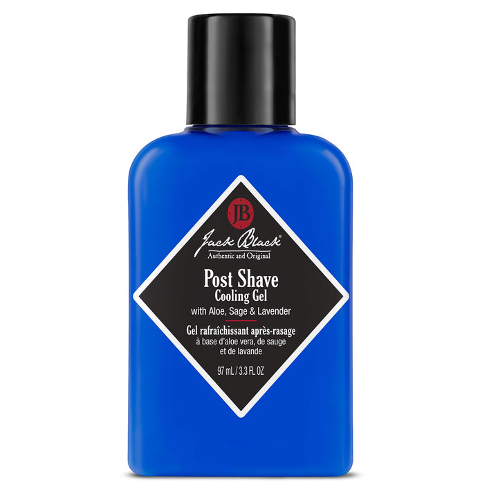 Jack Black front bottle showing label and clear gel for fast relief