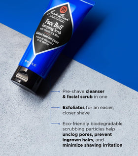jack black Pure Clean cleanser tube close-up showing label clarity and gentle cleansing