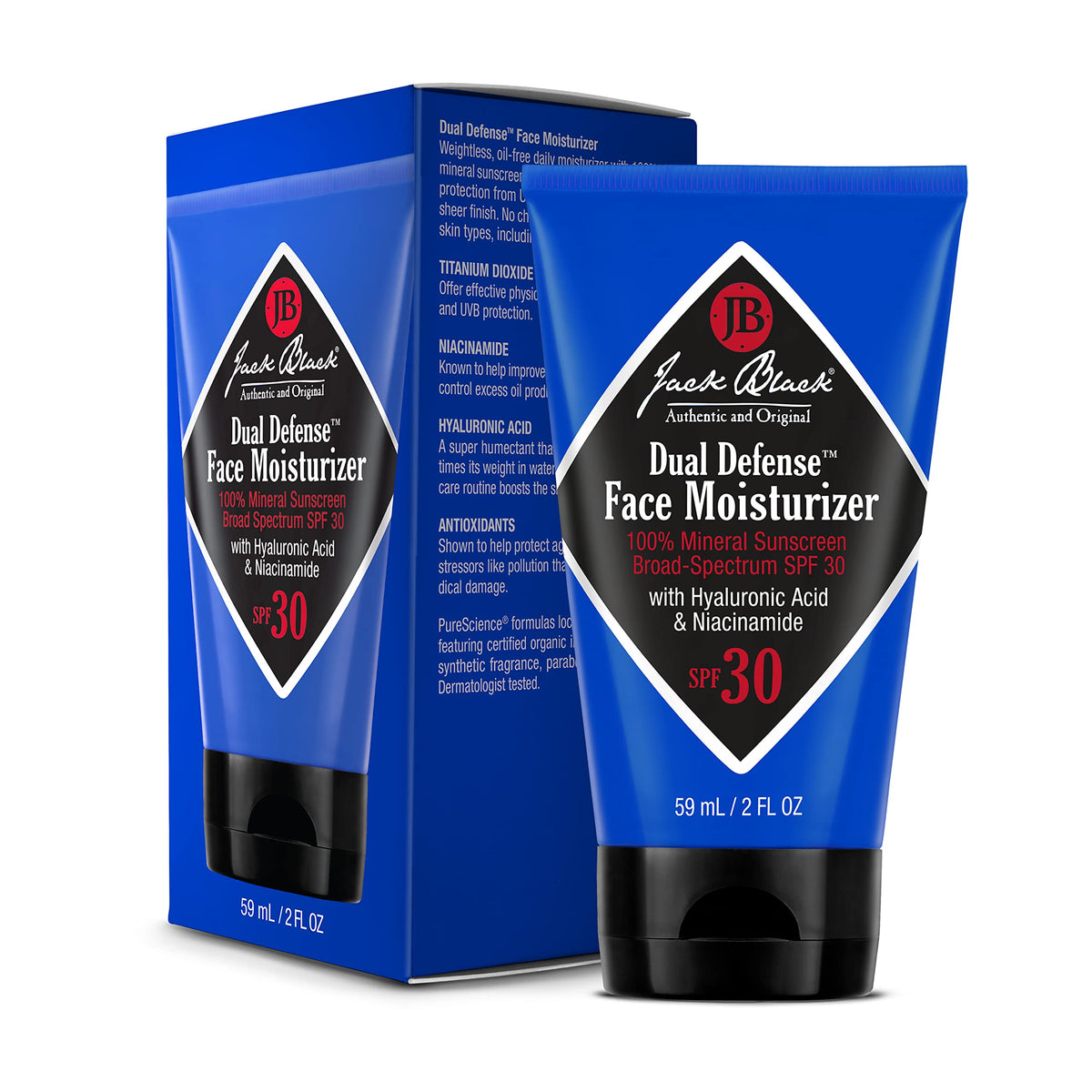 Jack Black close-up texture demonstrating lightweight, oil-free hydration