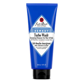 Jack Black front bottle showing Turbo Wash label and energizing scent benefits
