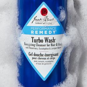 Jack Black in-shower use showing refreshed man using cleanser pre- or post-workout