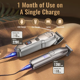 Jack & Rose battery indicator lit to show long runtime and travel convenience
