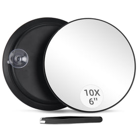 Jadazror front view of 6-inch 10X mirror showing clear detail benefit