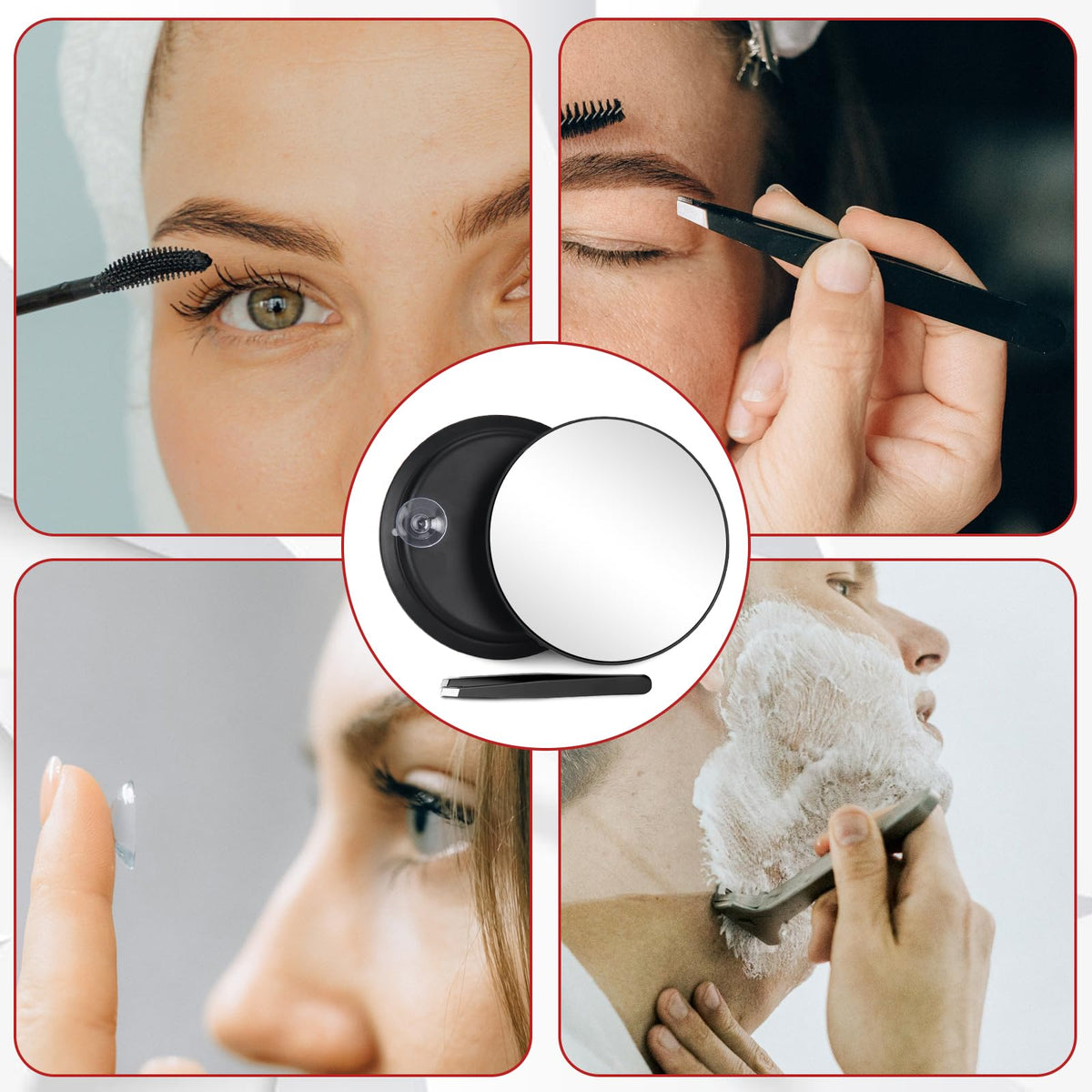 Jadazror product packaging and contents including tweezers for ready use