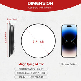Jadazror size comparison with hand showing compact, travel-friendly scale