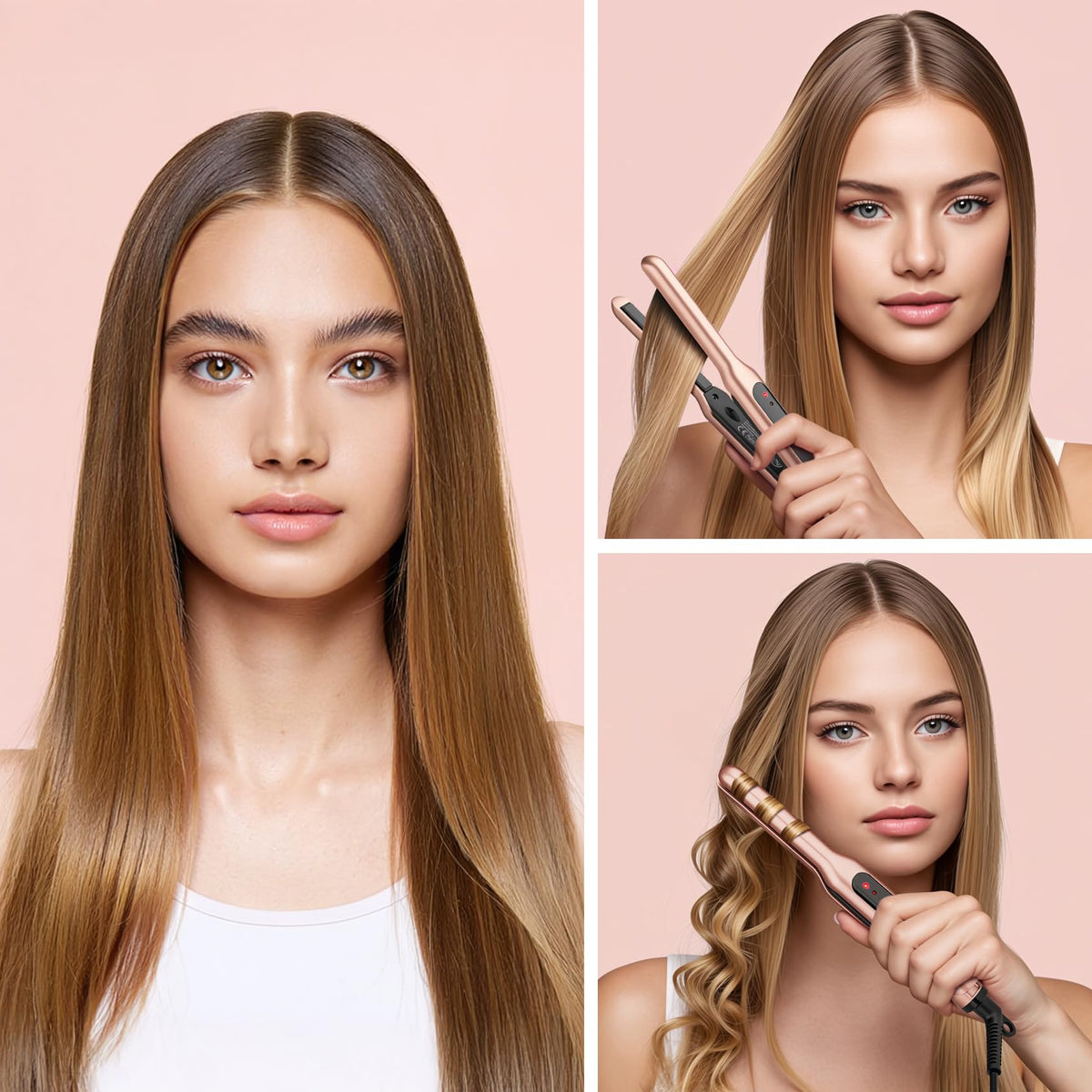 JAETON hair iron 360-degree swivel cord detail preventing tangles for smoother use
