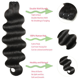 Jaliyah side-by-side 18, 20, 22 inch bundles illustrating length options and coverage