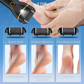 Jamestry handheld electric file in use demonstrating ergonomic grip benefit