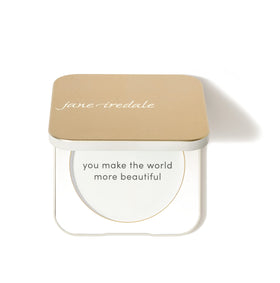 jane iredale compact front view gold showing sleek aluminum case and polished finish for durability
