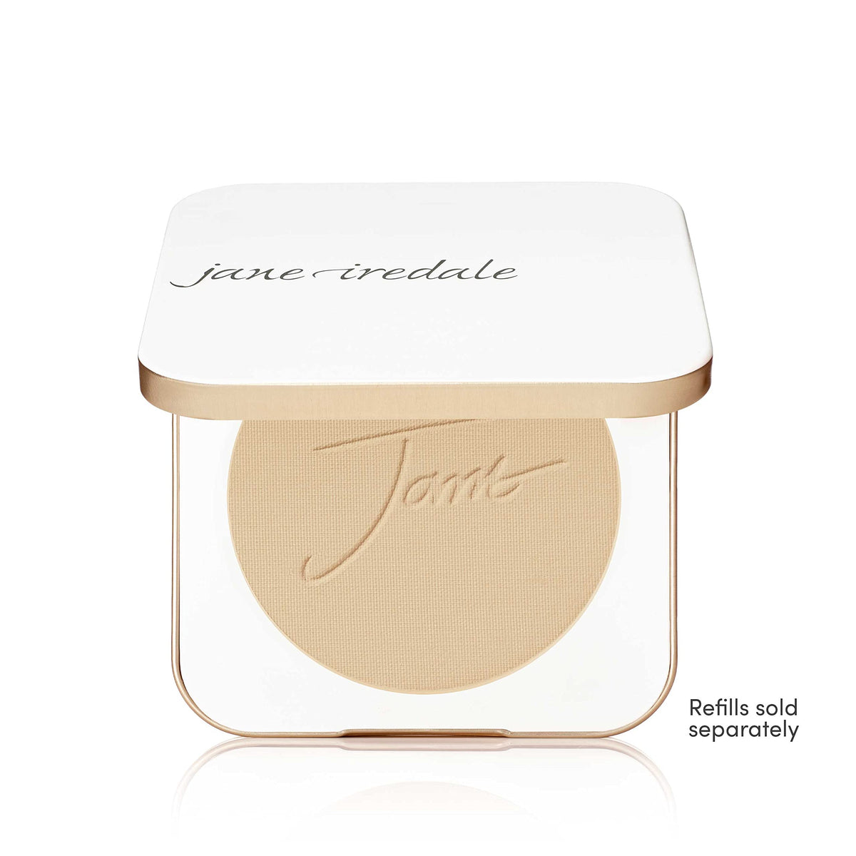 jane iredale compact open with mirror and powder highlighting convenience for touch-ups