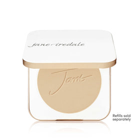 jane iredale compact open with mirror and powder highlighting convenience for touch-ups