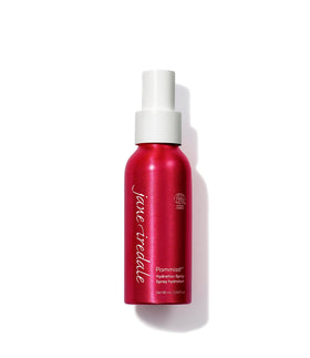 jane iredale front packaging showing bottle label and spray nozzle for easy application