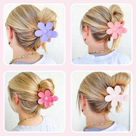 JANFUN hair clips securing an elegant updo, providing strong hold for styling