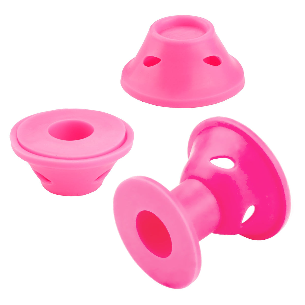 JANYUN small silicone roller detail showing flexibility for tight curls