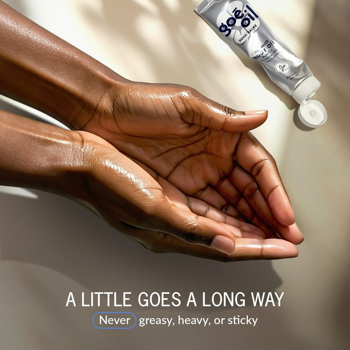 Jao Goē Oil on elbow before and after to show targeted dryness improvement
