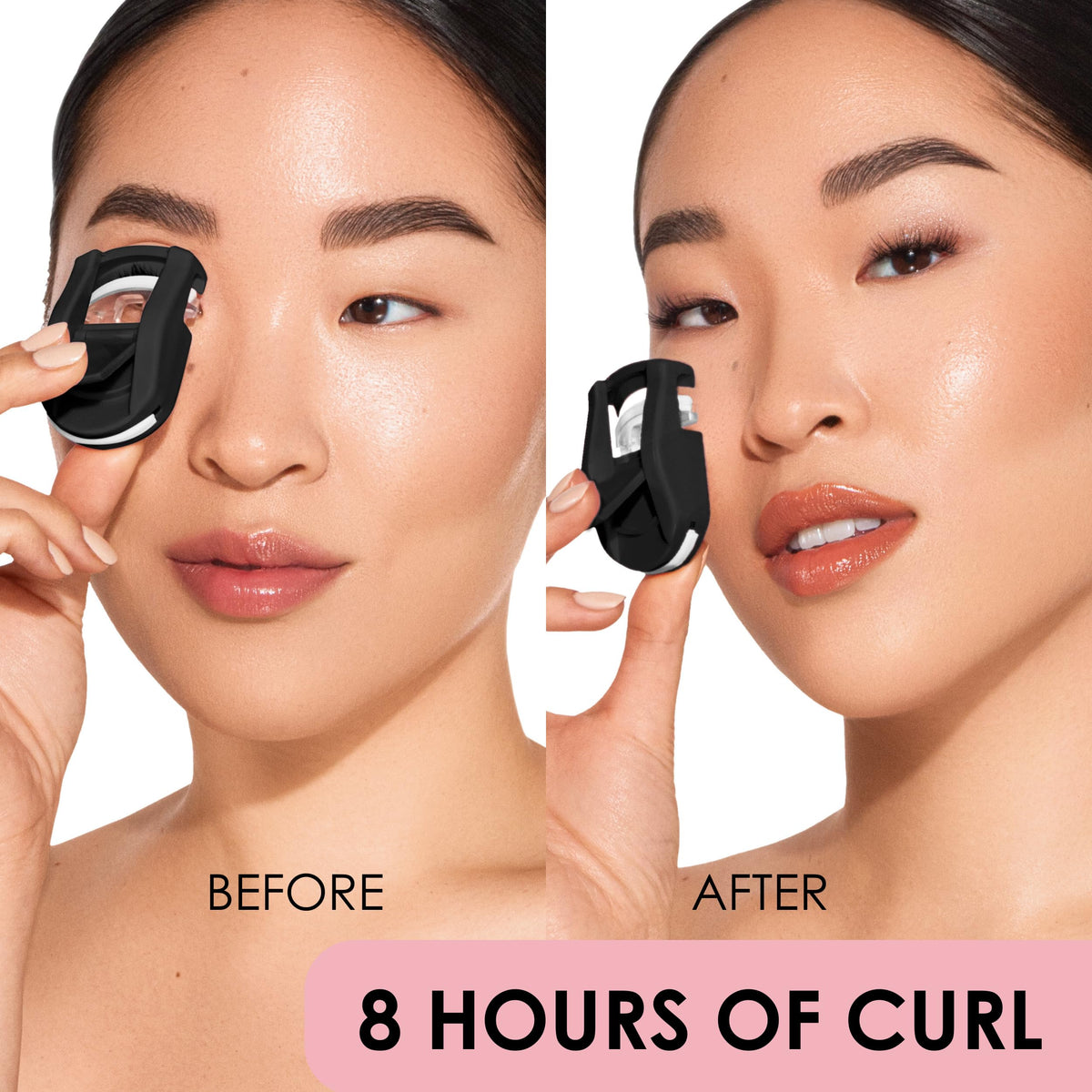 JAPONESQUE sleek black curler on white background highlighting minimalist aesthetic