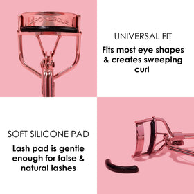 JAPONESQUE close-up of soft lash pad for cushioned curling benefit