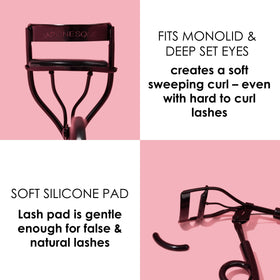 JAPONESQUE curved cage close-up reaching close to the lash line safely