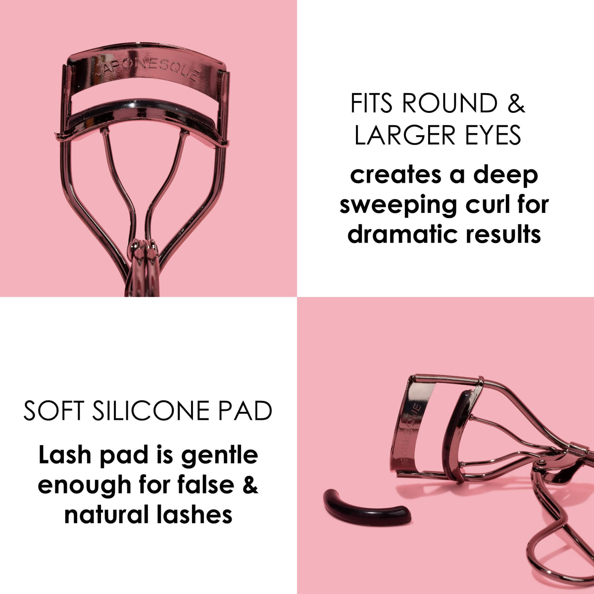 JAPONESQUE scissor comfort handle close-up for steady control and easier grip.