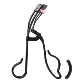 JAPONESQUE front view of curler showing ergonomic handles and wide curling surface for comfort