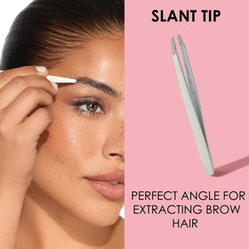 JAPONESQUE tweezers on a vanity in a lifestyle scene adding elegance to grooming routine
