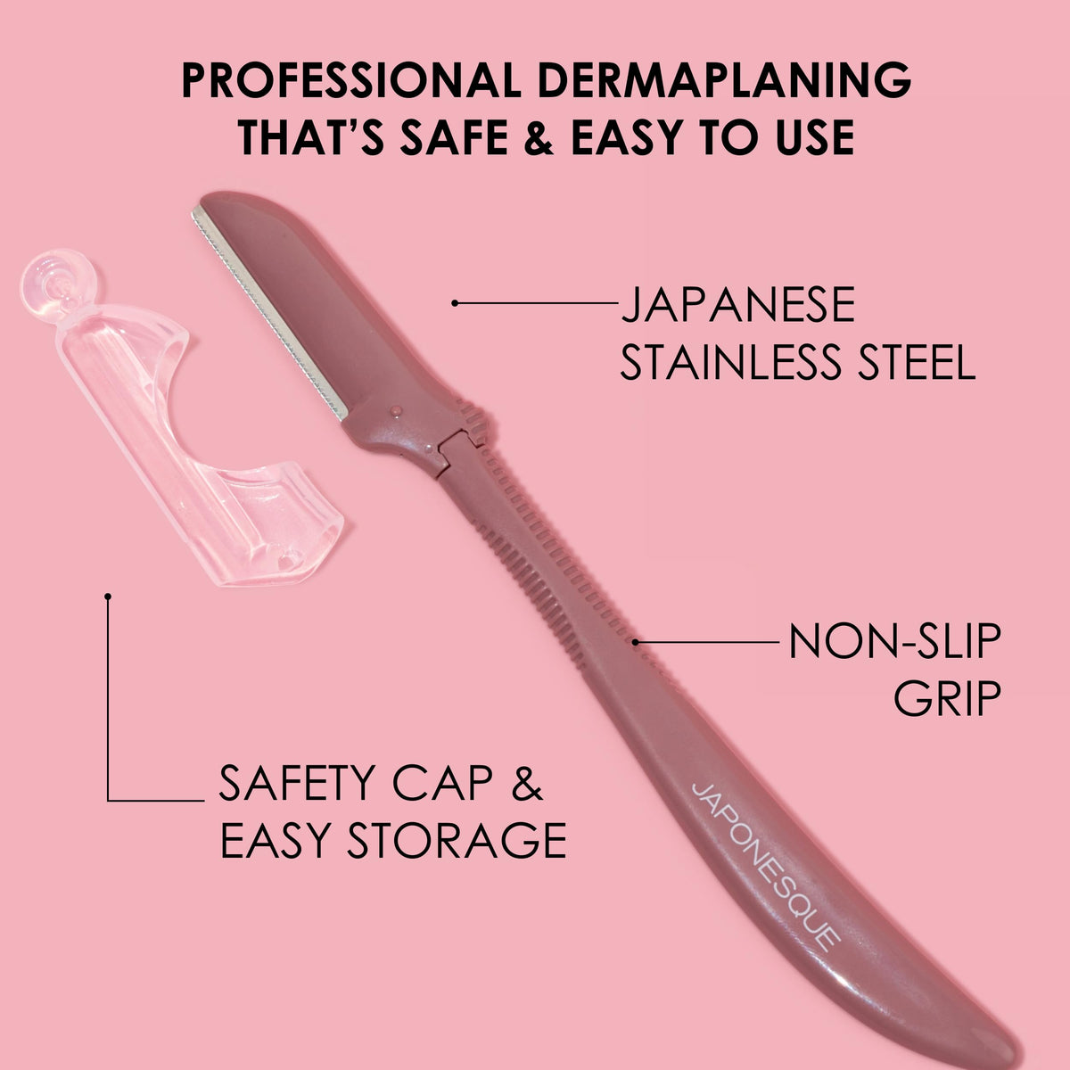JAPONESQUE before and after smooth skin comparison showing visible textural improvement