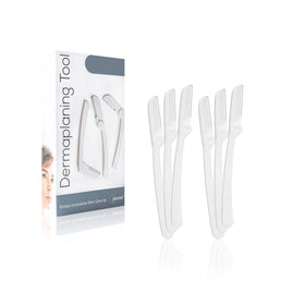 jasclair front packaging showing six razors and brand for convenient at-home dermaplaning