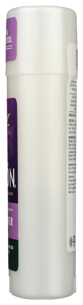 JASON deodorant held in hand for clear 2.5 oz scale and convenience benefit