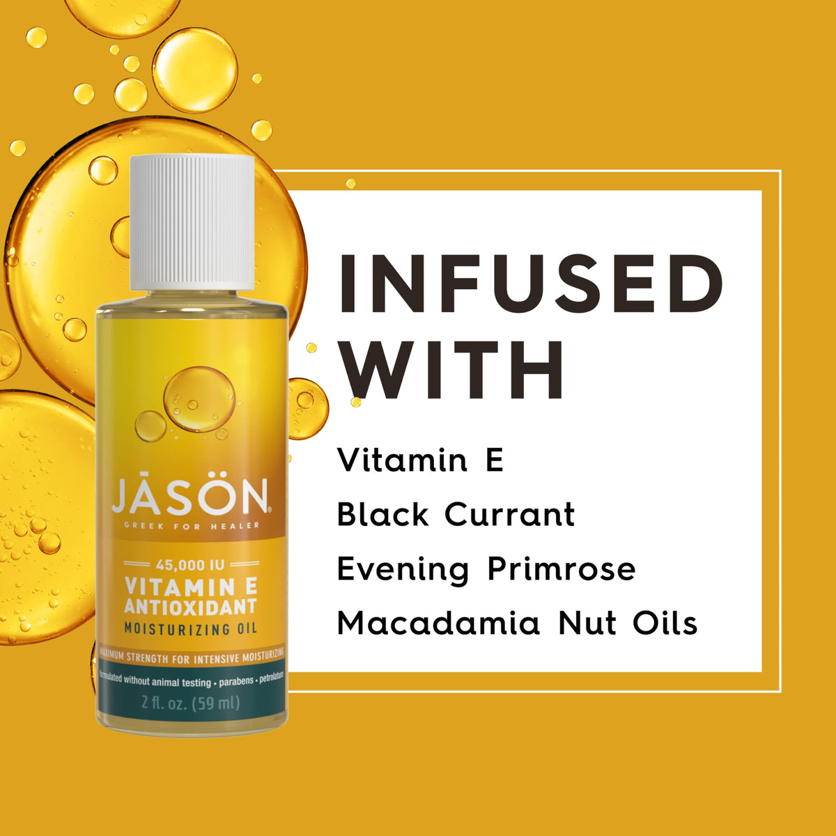 JASON applied to hand showing quick absorption and hydrated skin benefit