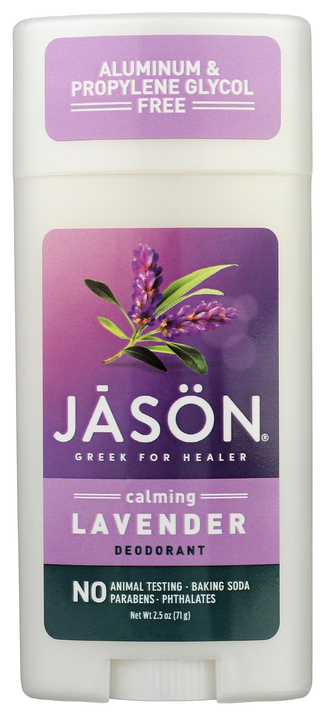 JASON front packaging showing calming lavender scent and natural protection