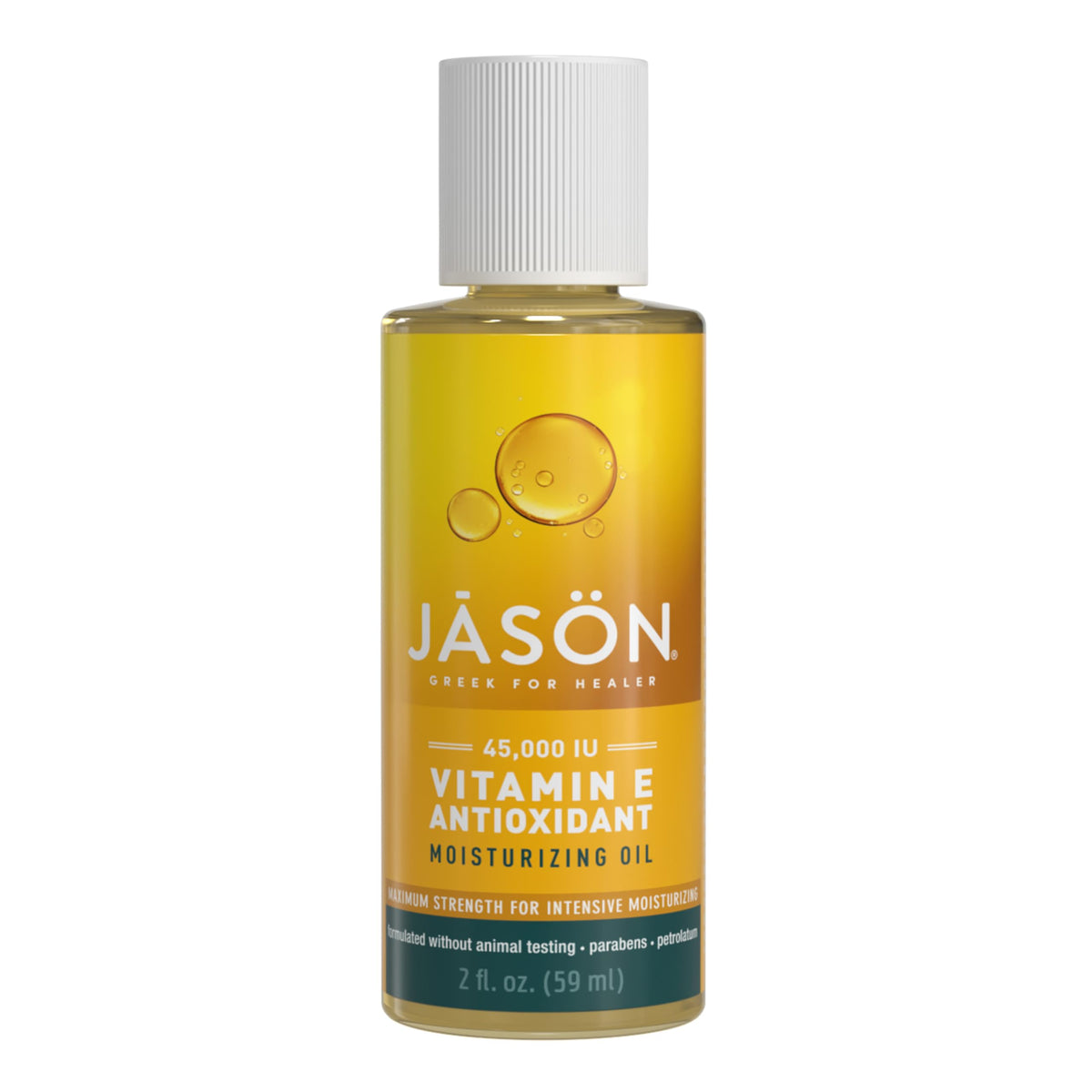 JASON front packaging showing 2 fl oz bottle and product label benefit