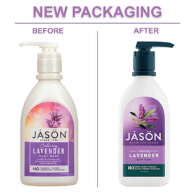 JASON label close-up highlighting botanicals and clean-ingredients benefit