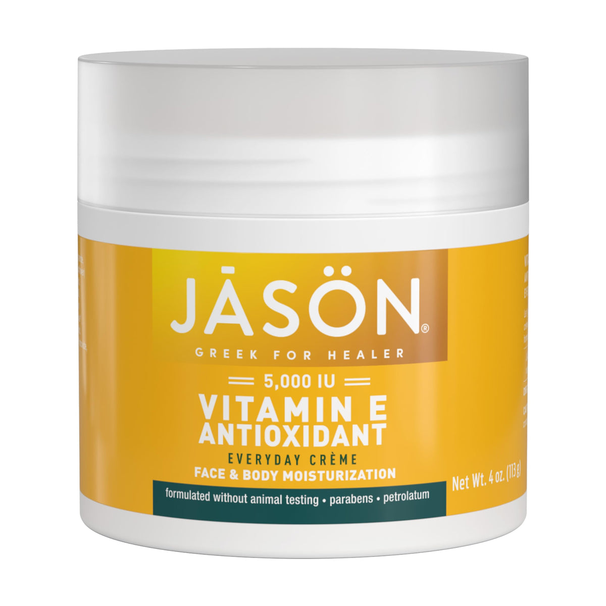 JASON front packaging showing jar label and brand for clear identification and trust