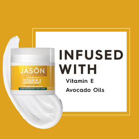 JASON product label close-up showing ingredient highlights and cruelty-free claim