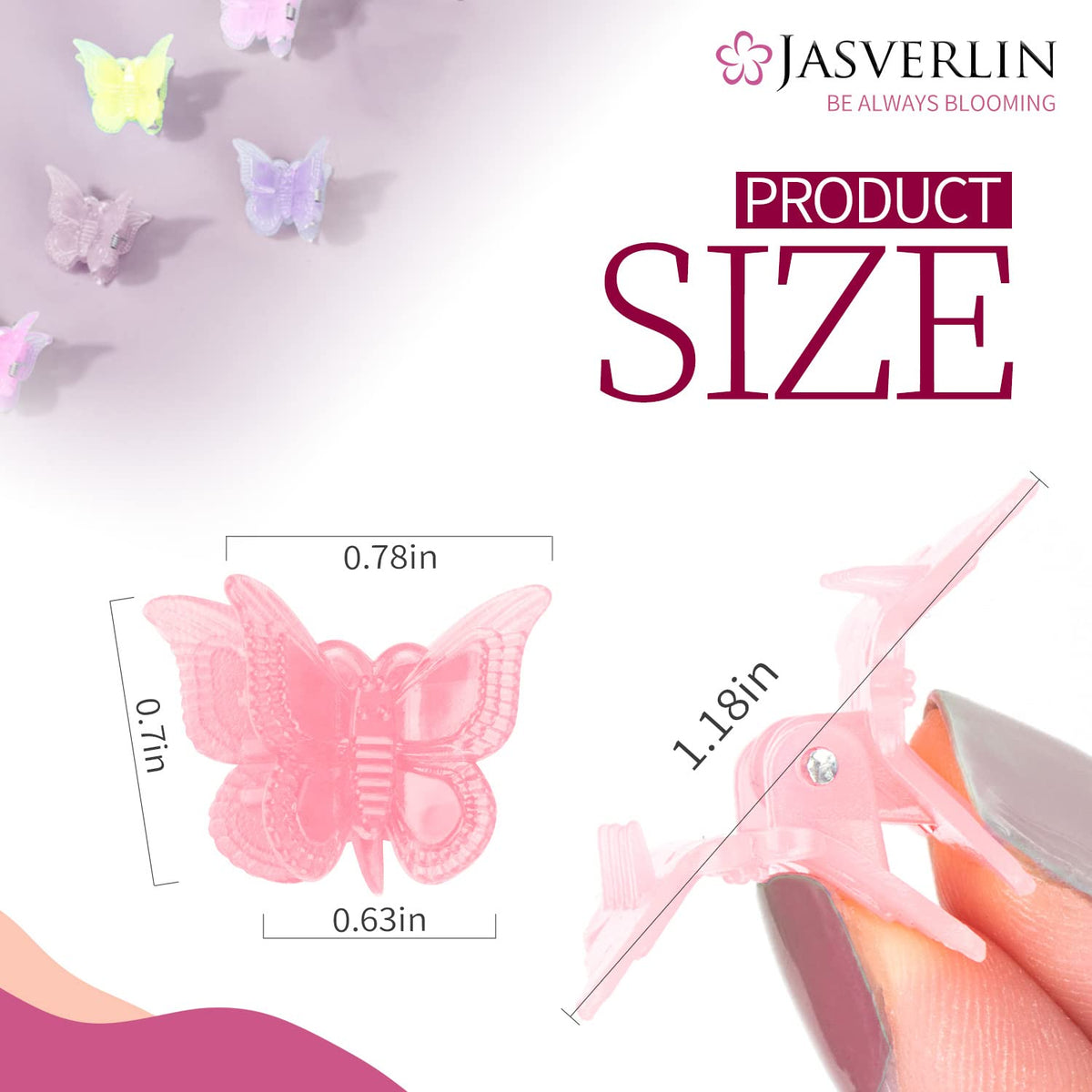 JASVERLIN display of ten pastel colors to mix and match outfit coordination benefit