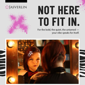 JASVERLIN small and medium clip side-by-side showing size difference and styling options