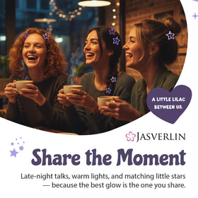 JASVERLIN small clip worn in hair demonstrating delicate hold and style boost