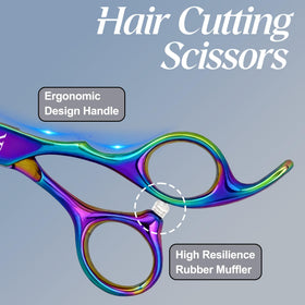 JAVENPROLIU shears in use by stylist showing smooth cutting and professional control