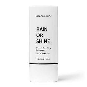 JAXON LANE front tube showing SPF 50 and fragrance-free benefit