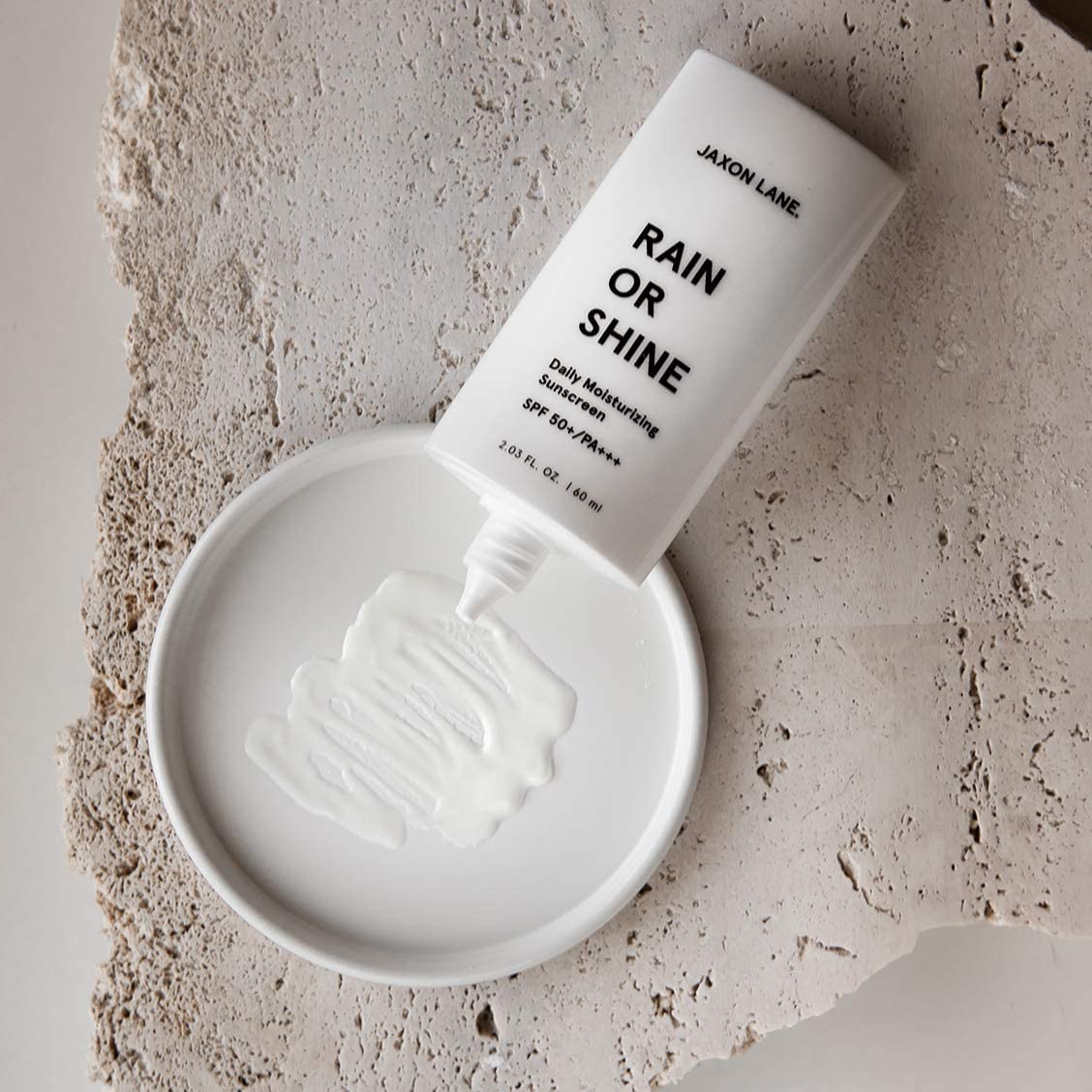 JAXON LANE under makeup demonstrating compatibility and no chalky residue